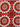 Print- Wreath #1 Red-100% Linen on Belgian Fabric 7.5 Oz.By Instalinen.com-End Roll- SALE InstaLinen.com