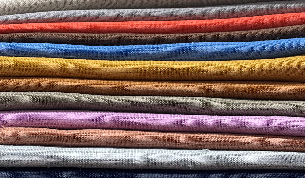 100% Linen Medium Weight Extra Wide Fabric 112 Wide, 5.5 oz