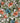 Print-BRANDIE #5 Green/Orange-100% LINEN on White Belgian Fabric 7.5 Oz. 54"By Instalinen.com-End Roll- SALE InstaLinen.com